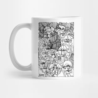 Ordaos - Abstract Drawing #3 Black Mug